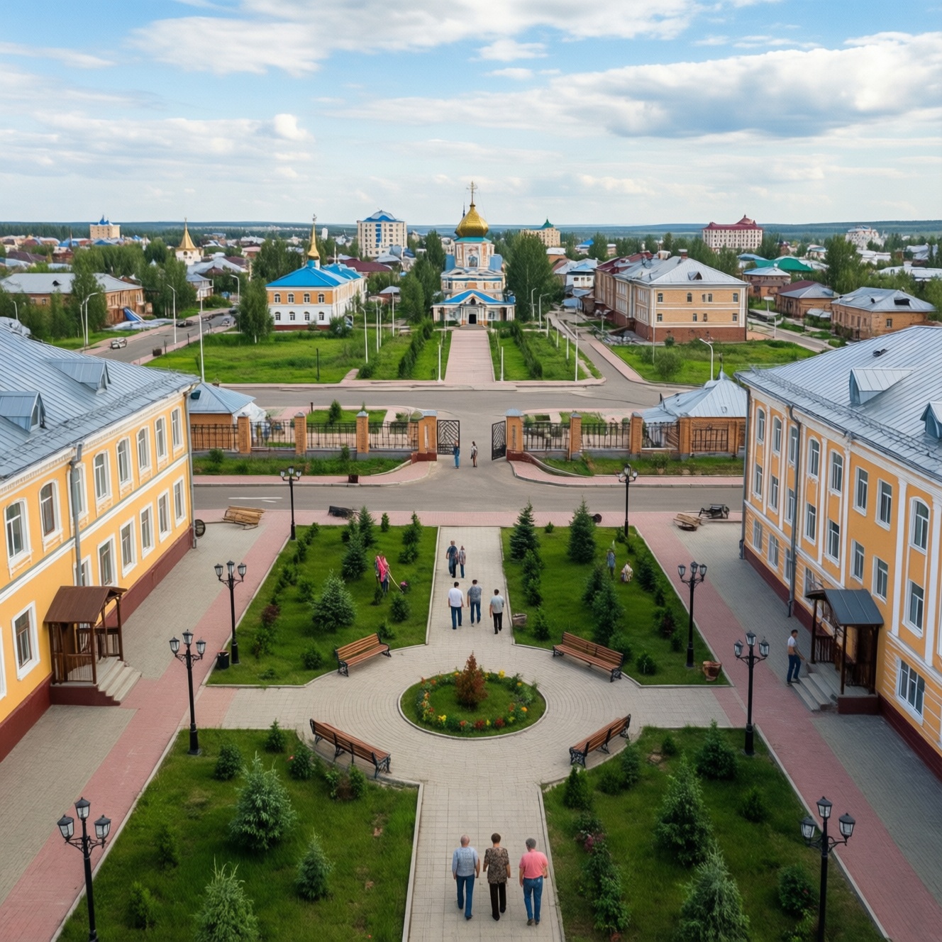 Городская среда Кызыла: благоустройство дворов, освещение и общественные пространства